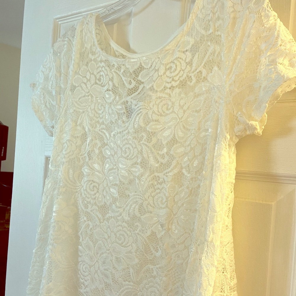 White Lace Cocktail Dress